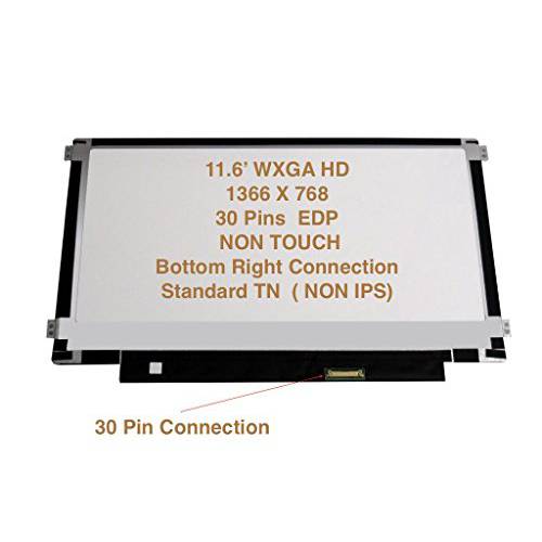 델 Chromebook 11-3120 교체용 노트북 LCD 스크린 11.6 WXGA HD LED DIODE (대용품 Only. Not a) (11(3120) D0PFV 0D0PFV)