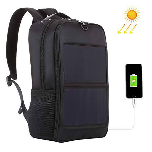 HAWEEL 플렉시블 Solar Panel 파워 백팩 노트북 백 with 손잡이 and USB 충전 Port 여행용 백