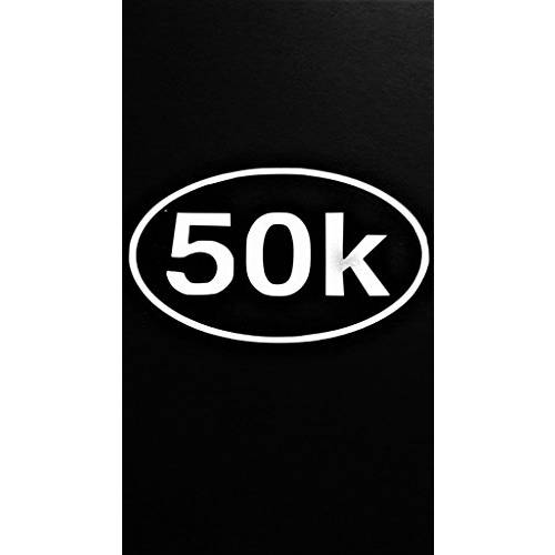 Chase Grace Studio 50K Marathon Running|2 Pack|Vinyl 데칼 Sticker|White| 자동차 트럭 밴 SUV 노트북 벽면 Art|5 X 3|CGS504