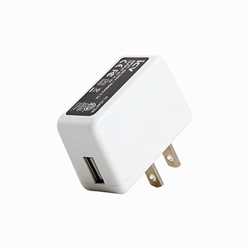icv USB 벽면 충전  5V 2A 10W AC 파워 어댑터 with US Plug for 폰, 태블릿, 태블릿PC and Other Related USB 전원 디바이스 스몰 and 경량  Designed for Safety(White)