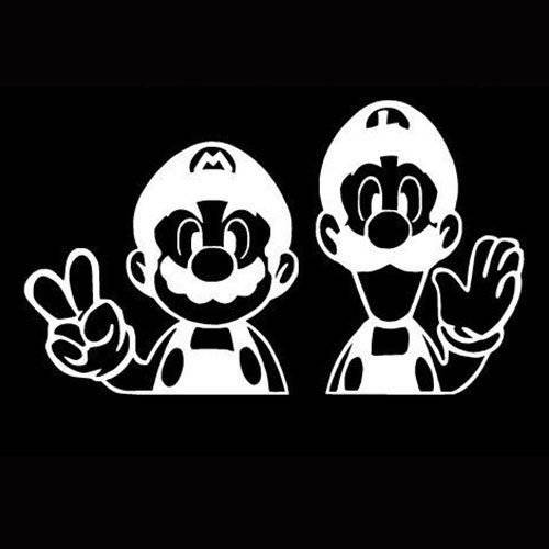 슈퍼 Mario 브라더스 Mario Luigi Vinyl 차량용/ 노트북/ 윈도우/ 벽면 데칼,스티커