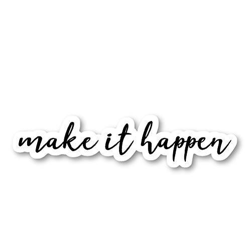 Make It Happen 스티커 아름다운 문구,인용구 스티커 - 노트북 스티커 - 2.5 Vinyl 데칼, 스티커 - 노트북, 폰, 태블릿, 태블릿PC Vinyl 데칼, 스티커 스티커 S54851