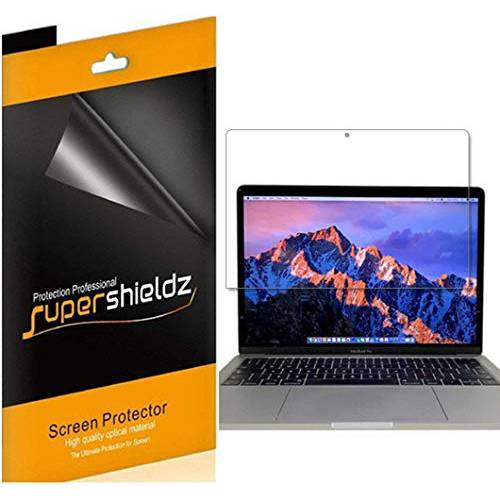 Supershieldz (3 팩) for 맥북 프로 15 inch (2019 2018 2017 2016 출시) 모델 A1707 A1990 화면보호필름, 액정보호필름, 0.23mm 하이 해상도 클리어 쉴드 (애완동물)