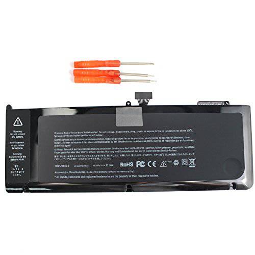Vinpera 77.5WH A1321 노트북 배터리 for 맥북 프로 15 inch A1286 Battery(Only for Mid 2009, 조기/ Late 2010), fits MB985LL/ A MC118LL/ A MC371LL/ A MB986LL/ A 661-5211
