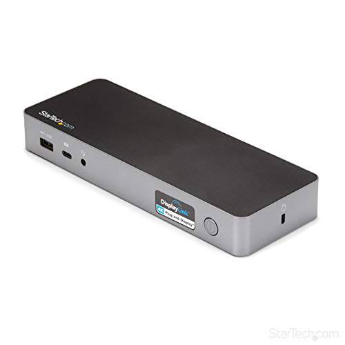 StarTech .com USB-C&  USB-A 도크 - 하이브리드 범용 노트북 도크ing 스테이션 듀얼 모니터 4K60Hz HDMI& DisplayPort,DP, DP, DP, DP - USB 3.1 세대 1 허브, GbE - 60W 파워 Delivery - 윈도우, Mac&  크롬 (DK30C2DPPD)