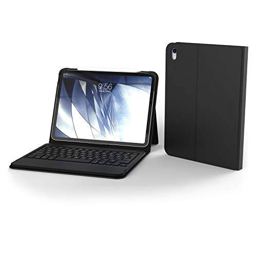ZAGG  메신저 폴리오 - 블루투스, 태블릿, 태블릿PC 키보드 and 케이스 - Made for 애플 아이패드 프로 11 - 블랙 (103002112)