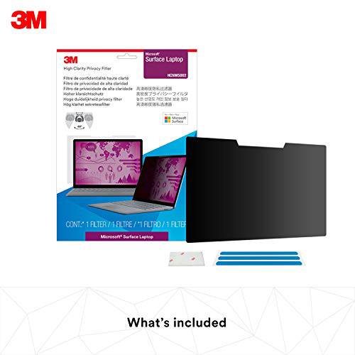 3M  하이 Clarity 프라이버시 필터 for 마이크로소프트 서피스 노트북 with Comply 부착식 시스템 (HCNMS002)