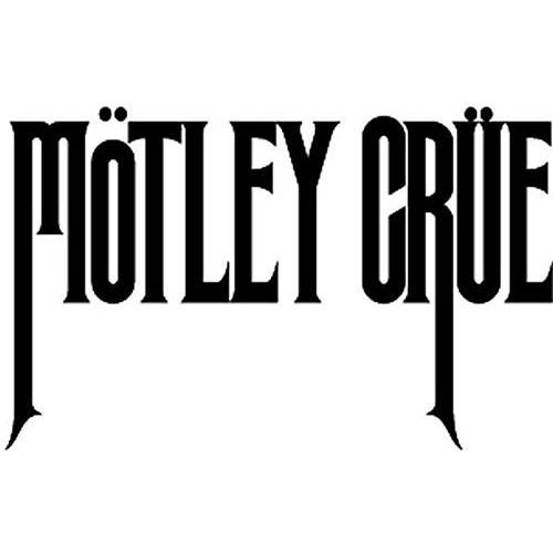 Motley Crue 6 로고 데칼,스티커 스티커 for 자동차 노트북 태블릿 스케이트 보드 윈도우 - 블랙