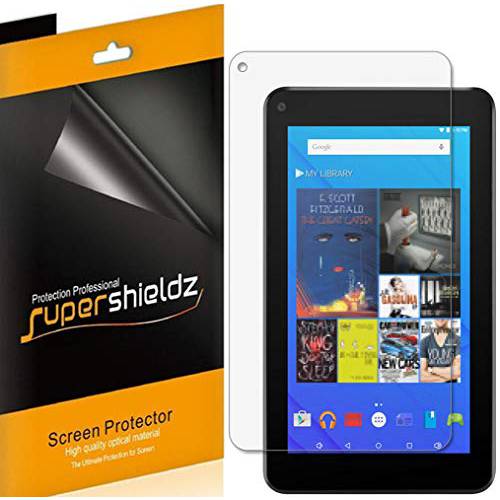 Supershieldz (3 팩) for Ematic 7 inch 태블릿, 태블릿PC (EGQ375BL) 화면보호필름, 액정보호필름, 하이 해상도 클리어 쉴드 (애완동물)