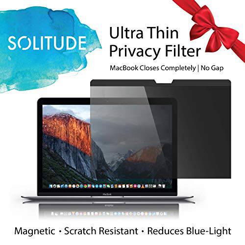Solitude  스크린 마그네틱,자석 프라이버시 스크린 맥북 프로 13 inch-Slimmest on Market-Closes 완전 Dual-Sided Anti-Glare 맥북 프로 13 inch 스크린 Protector-Privacy 스크린 맥북 프로 13 inch 노트북 스크린