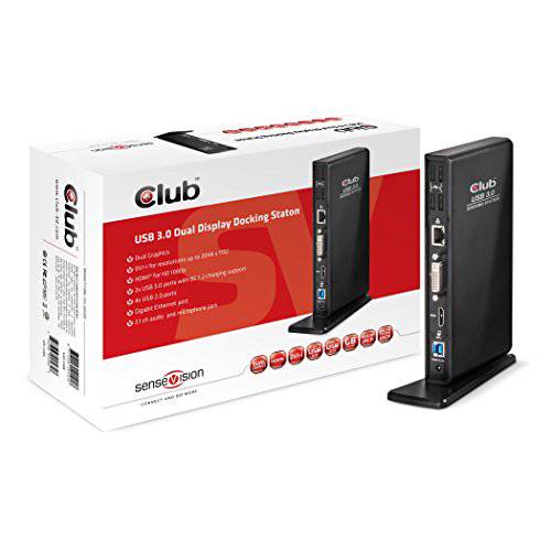 Club3D USB 3.0 듀얼 디스플레이 탈부착 스테이션 DVI/ HDMI (CSV-3242HD)