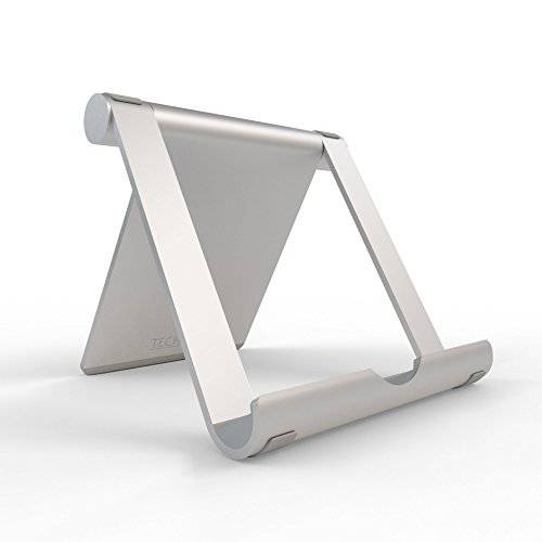 TechMatte Multi-Angle 아이패드 프로 Stand-Aluminum 데스크탑 태블릿, 태블릿PC 홀더 (실버)