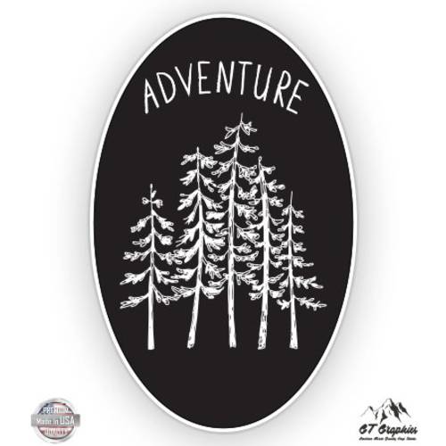 GT Graphics Forest Oval 우즈 Adventure - Vinyl 스티커 방수 데칼,스티커