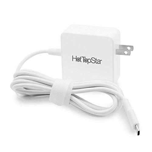 45W USB C 파워 어댑터 by HotTopStar  호환가능한 for 29W 애플 새로운 맥북 12-inch, Nintendo Switch, 넥서스 5X/ 6P, LG G5, 삼성 S8 and 노트북 (BLACK-02)