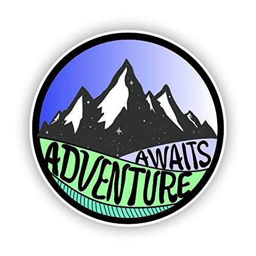 Adventure Awaits 스티커 Vinyl 데칼,스티커 for 오토 자동차 트럭 바람막이, 윈드쉴드 노트북 RV 캠핑 4