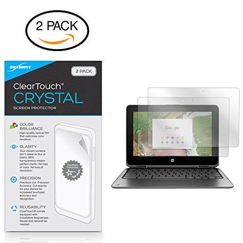 HP Chromebook x360 11 G1 EE 화면보호필름, 액정보호필름, BoxWave [ClearTouch Anti-Glare (2-Pack)] Anti-Fingerprint 매트,무광 필름 스킨 for HP Chromebook x360 11 G1 EE