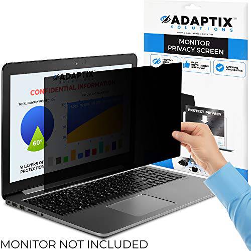 Adaptix  노트북 프라이버시 스크린 15.6”  정보 프로텍트 프라이버시 필터 for 노트북  Anti-Glare, Anti-Scratch, 차단 96% UV  매트, 무광 or Gloss 마감 프라이버시 화면보호필름, 액정보호필름  16:9 (APS15.6W9)
