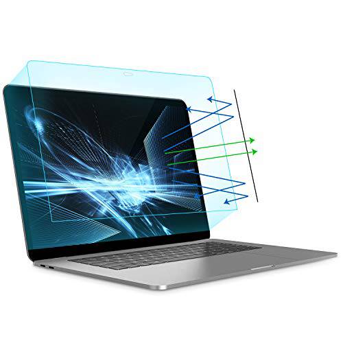 MOSISO 2 팩 13 inch 노트북 화면보호필름, 액정보호필름 매트,무광 블루라이트 차단 Anti-UV 아이 프로텍트 필터 필름 호환가능한 with 2020 2019 2018 맥북 에어 13 레티나/ 2020-2016 맥북 프로 13 USB-C