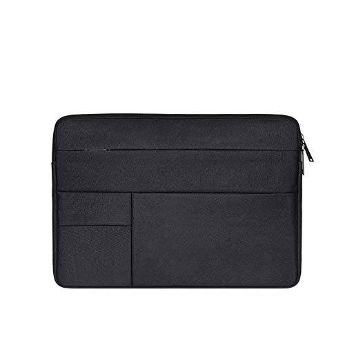 Oxford Cloth 발수성 노트북 슬리브 케이스 백 커버 with 주머니 호환가능한 13-13.3 Inch 맥북 프로/ 에어, Multi-Object 백, 라지 용량, 블랙