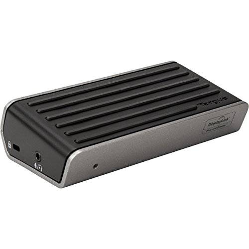 Targus  범용 2K 노트북 탈부착 스테이션, 싱글 2K or 듀얼 HD 비디오, with 충전 파워,  오디오, & 4 USB 3.0 Ports for PC,  맥, &  안드로이드, 그레이/ 블랙 (DOCK120USZ)