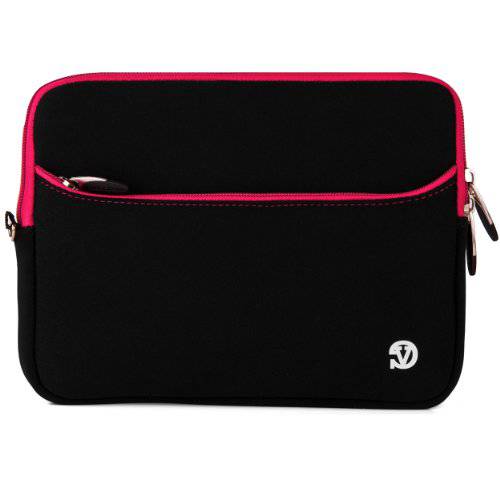 Vangoddy 8 inch 범용 태블릿 캐링 케이스 캐링 슬리브, for 애플 아이패드 미니, 2, 3, 블랙, 핑크 트림