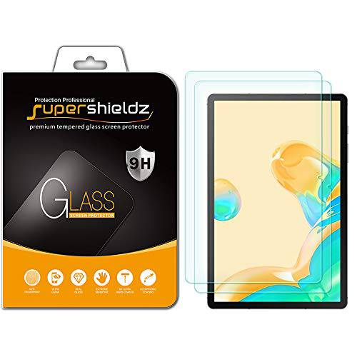 (2 팩) Supershieldz for 삼성 갤럭시 Tab S7 플러스 (12.4 Inch) 화면보호필름, 액정보호필름, ( 강화유리) Anti 스크레치, 기포 프리