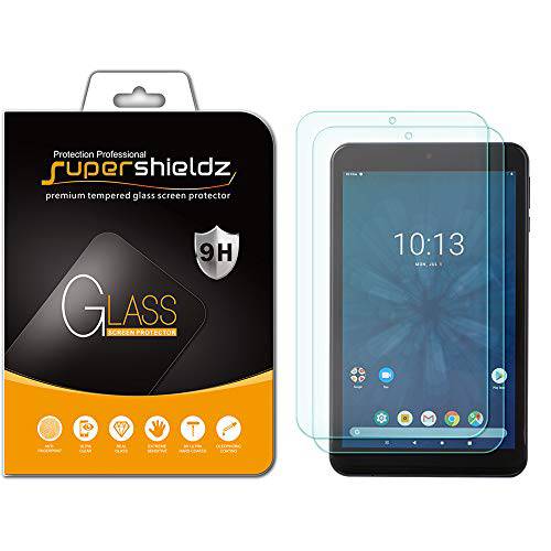 (2 팩) Supershieldz Onn 태블릿, 태블릿PC 프로 8 인치 강화유리 화면보호필름, 액정보호필름, 안티 스크레치, 기포 프리