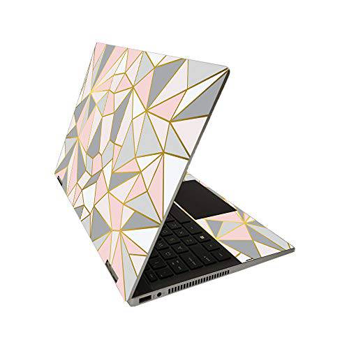 MightySkins 스킨 HP Pavilion x360 14 (2020) - 로즈 골드 Polygon | 보호, 듀러블, and 독특한 비닐 데칼 랩 커버 | 쉬운사용, 제거, and 체인지 Styles | Made in The USA