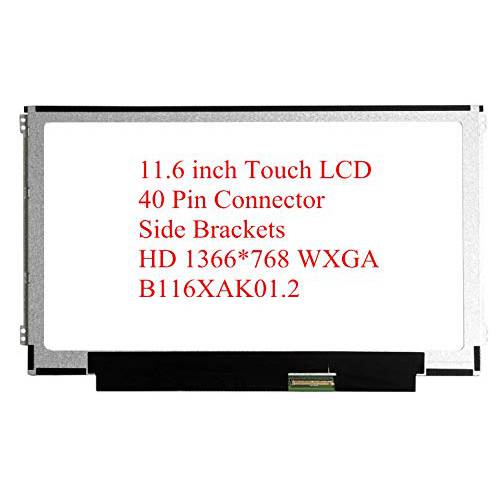 Rinbers  교체용 터치 LCD LED 스크린 디스플레이 디지타이저 글래스 패널 조립품 HD 1366x768 11.6 Bottom 오른쪽 eDP 40 핀 커넥터 B116XAK01.2 B116XAK01.1