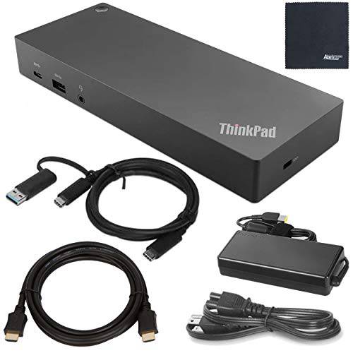 레노버 ThinkPad 하이브리드 USB-C USB-A 도크 US (40AF0135US) USB Type-A 어댑터+ ZoomSpeed HDMI 케이블 (with 이더넷)+ AOM  스타터 번들,묶음