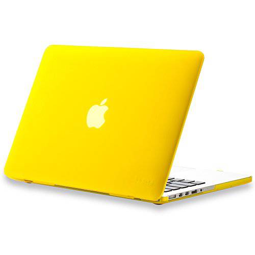 Kuzy 호환가능한 맥북 프로 13.3 인치 케이스 A1502, A1425 릴리즈 2015-2012 소프트 터치 플라스틱 하드 쉘 커버 Older 버전 맥북 프로 13 인치, Yellow