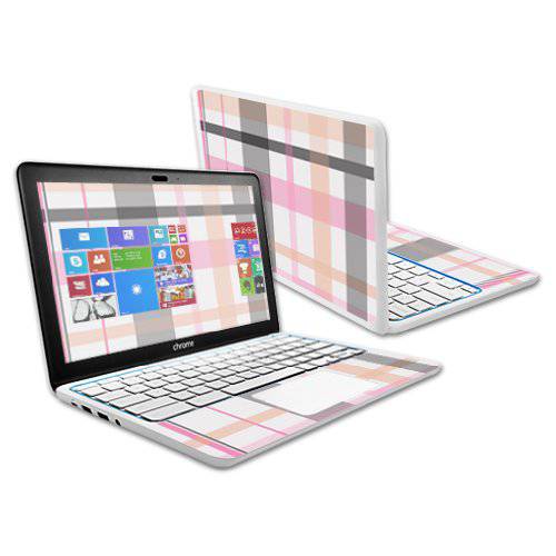 MightySkins 스킨 호환가능한 HP 크롬북 11.6 (2014) 터치스크린 스티커 스킨 플레이드