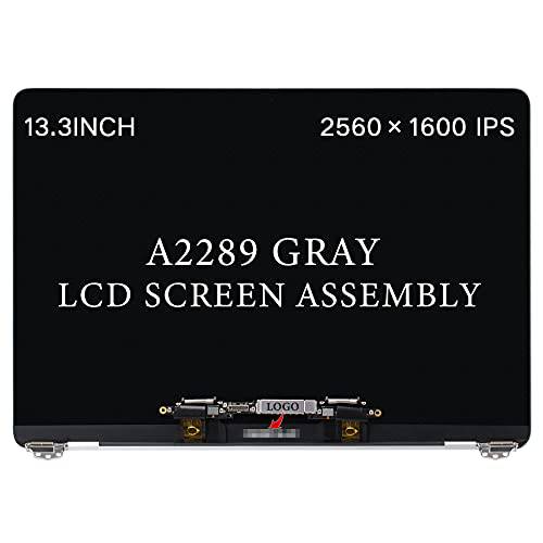 교체용 풀 LCD 스크린 디스플레이 조립품 맥북 프로 A2289 2020 Year EMC 3456 13.3” 2560x1600 (스페이스 그레이)