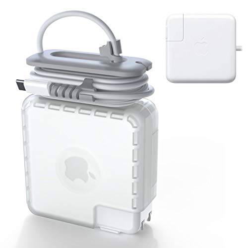 보호 케이스 Magsafe USB C 어댑터, 맥북 프로 충전기 60W 61W, 여행용 케이블 오거나이저,수납함,정리함, 충전 케이블 관리 케이블 와인더 Mac 악세사리 13 인치 (Mac 프로 13’’)
