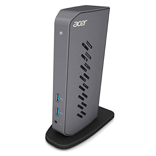 Acer U301 USB 3.0 도크  윈도우 | 2 x HDMI 포트 | 2 USB 3.1 세대 1 포트 | 4 USB 2.0 포트 | 기가비트 이더넷 | 필요 원 USB 3.1 타입 A or USB 3.1 Type-C on 컴퓨터
