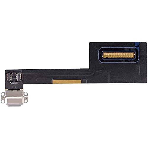 T Phael 충전기 도크 커넥터 교체용 호환가능한 아이패드 프로 9.7 인치 2016 A1673 A1674 A1675 충전 포트 조립품 플렉스 Cable(Black)