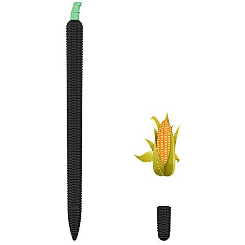 YINVA Corn 커버 슬리브 애플 펜슬 (2nd 세대, 블랙)