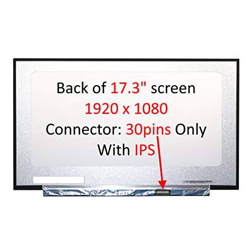 Fullcom New 17.3 인치 스크린 호환가능한 N173HCE-E3A 1920X1080 매트 IPS (좁은 Bazel) 교체용 노트북 LED LCD