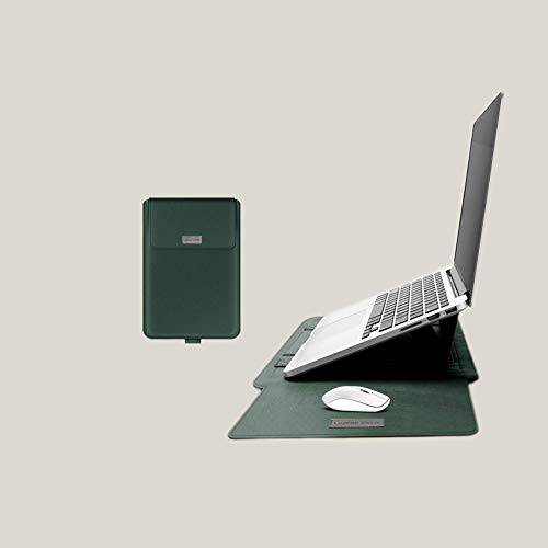 15.6 인치 노트북 Carry 슬리브&  보이지않는 스탠드, 35 도 각도, Ultra-Slim Stylish 피스 (그린)