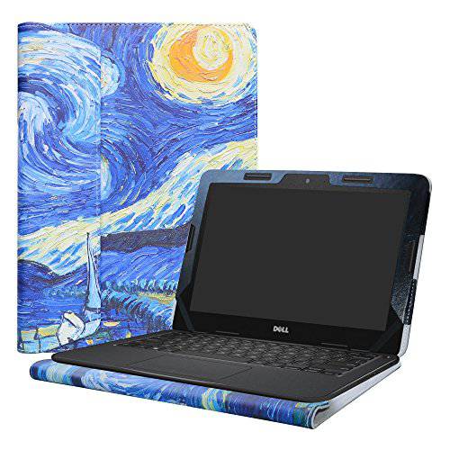 Alapmk 보호 케이스 커버 Dell 크롬북 11 5190/ 크롬북 5190 3100 2-in-1 교육/ Latitude 11 2-in-1 3190 3189 교육/ 인스피론 크롬북 11 2-in-1 3181 11.6-inch 노트북, 별이빛나는 나이트