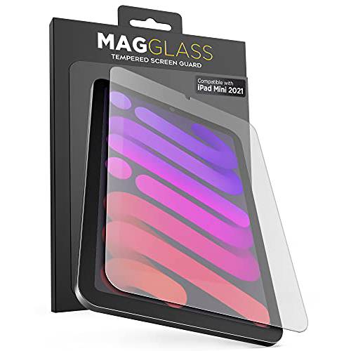 MagGlass 매트 화면보호필름, 액정보호필름 아이패드 미니 6 (2021) 안티 글레어 강화유리- Smudge/ 오일/ 스크레치 방지 디스플레이 가드 (케이스 호환가능한)