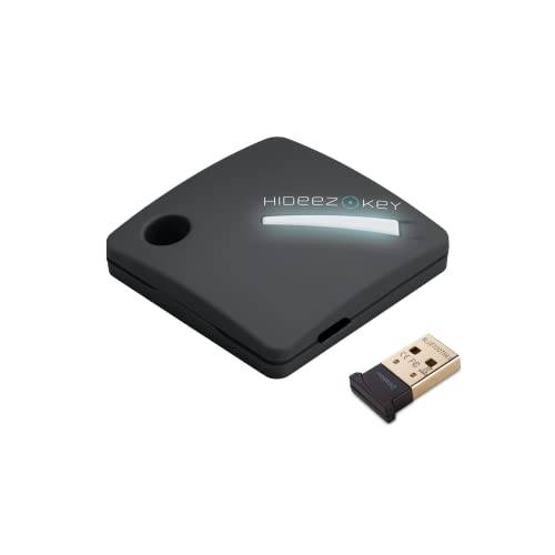 Hideez 키 4: 다기능 FIDO2/ U2F 세큐리티 키, 하드웨어 암호 매니저, OTP 발전기, RFID Keycard 전자제품 문. 인증된 FIDO Authenticator 블루투스/ NFC/ Micro-USB 연결