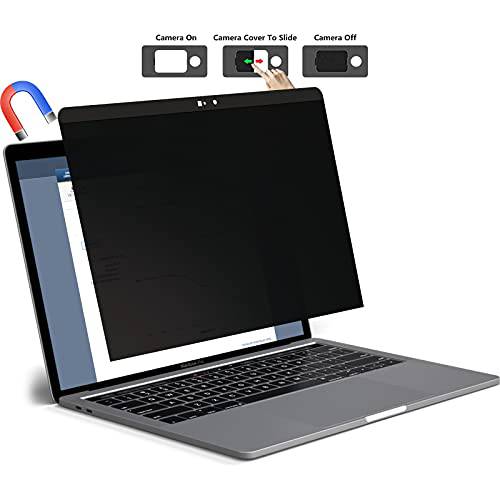 프라이버시 스크린 맥북 프로 16 인치 - 자석 탈부착가능 안티 글레어 블루라이트 화면보호필름, 액정보호필름 노트북 필터 맥북 프로 16 인치 (2019, 모델: A2141) - Peslv 프라이버시 스크린 16in 카메라 커버