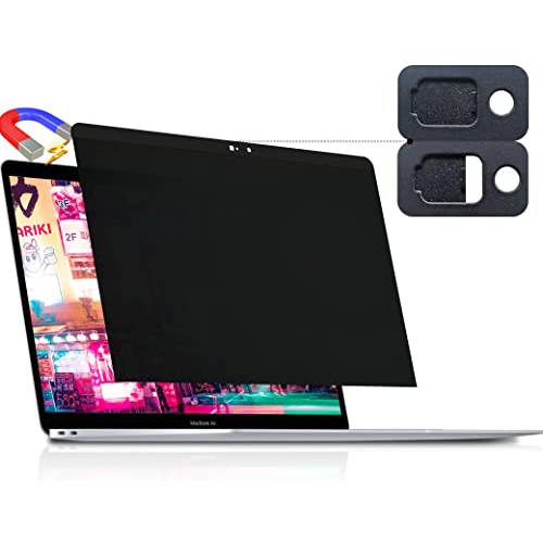 프라이버시 스크린 맥북 에어 13 인치 (2018-2020, M1) or 맥북 프로 13 in (2016-2020, M1), 자석 탈부착가능 안티 블루라이트 글레어 필터 프라이버시 화면보호필름, 액정보호필름 카메라 커버 Mac 13In 노트북