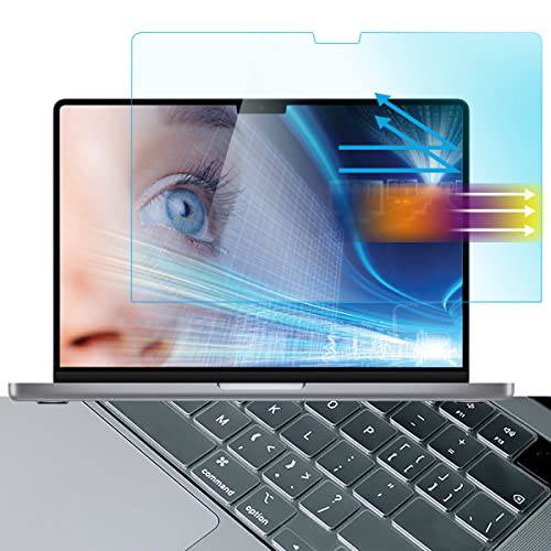 화면보호필름, 액정보호필름 맥북 프로 16 인치 M1 프로/ M1 맥스 칩 A2485, Eyes 프로텍트 안티 블루라이트 안티 글레어 스크린 필터 키보드 커버 2021 New 맥북 프로 16.2 인치