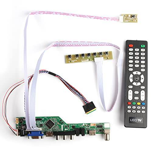 1366x768 LCD 디스플레이 드라이버 보드 컨트롤러 키트 LP140WH1 LTN140AT02 LTN156AT02 LP156WH2 LP156WH4 B156XW02 B156XW02 LED 백라이트 40Pin 14’’ 15.6’LVDS 스크린 패널 HD-MI+ VGA+ CVBS+ USB+ R