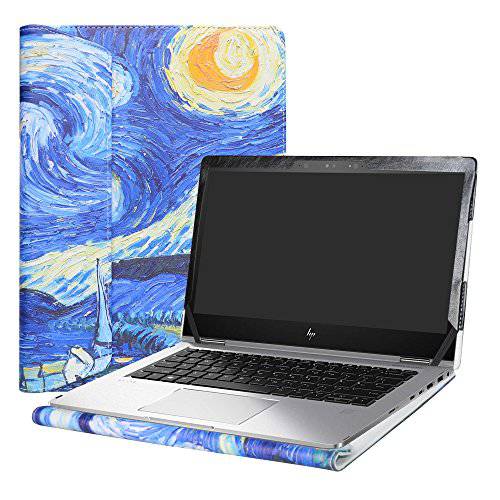 Alapmk 보호 케이스 커버 13.3 HP 엘리트북 x360 1030 G2 Laptop(Warning:Not 호환 HP 엘리트북 x360 1020 G2/ 엘리트북 1030 G1/ 엘리트북 x360 1030 G3 G4), 별이빛나는 나이트