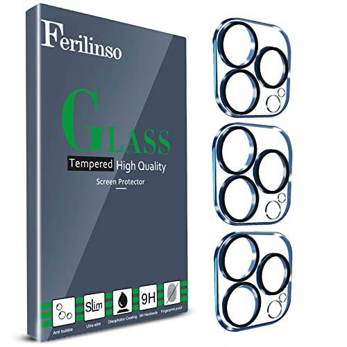 Ferilinso Designed 아이폰 13 프로 맥스 카메라 렌즈 보호, Designed 아이폰 13 프로 카메라 렌즈 보호, 3 팩 9H 강화유리, 나이트 촬영 모드, 케이스 친화적, 울트라 하이 해상도