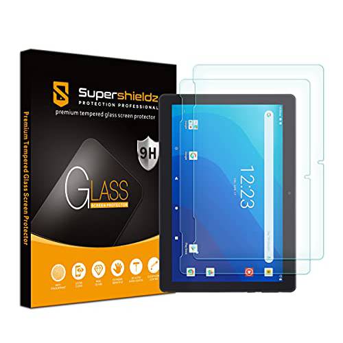 (2 팩) Supershieldz Designed Onn 태블릿, 태블릿PC 세대 2 10.1 인치 (모델 100011886) 화면보호필름, 액정보호필름, ( 강화유리) 안티 스크레치,  기포방지