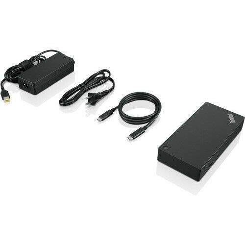 New 정품 도크 씽크패드 USB-C 도크 세대 2 탈부착 스테이션 90W AC 어댑터 40AS0090US